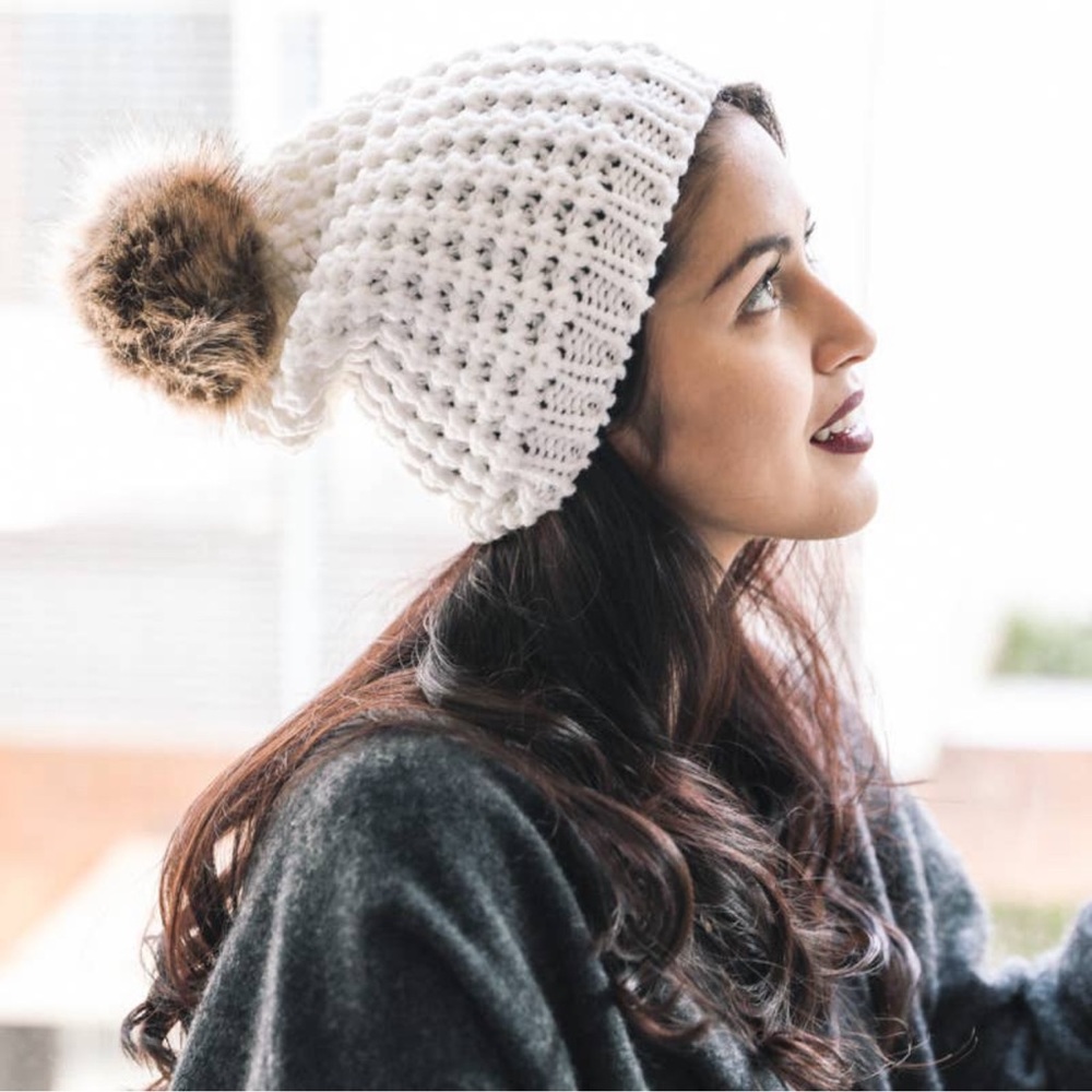 Off white beanie